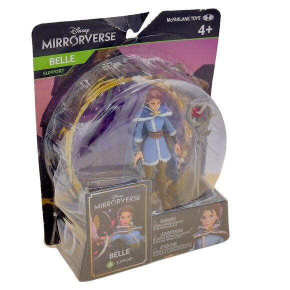 Disney Mirrorverse Belle 5" Support Action Figure Accessory McFarlane NEW! - Picture 11 of 11